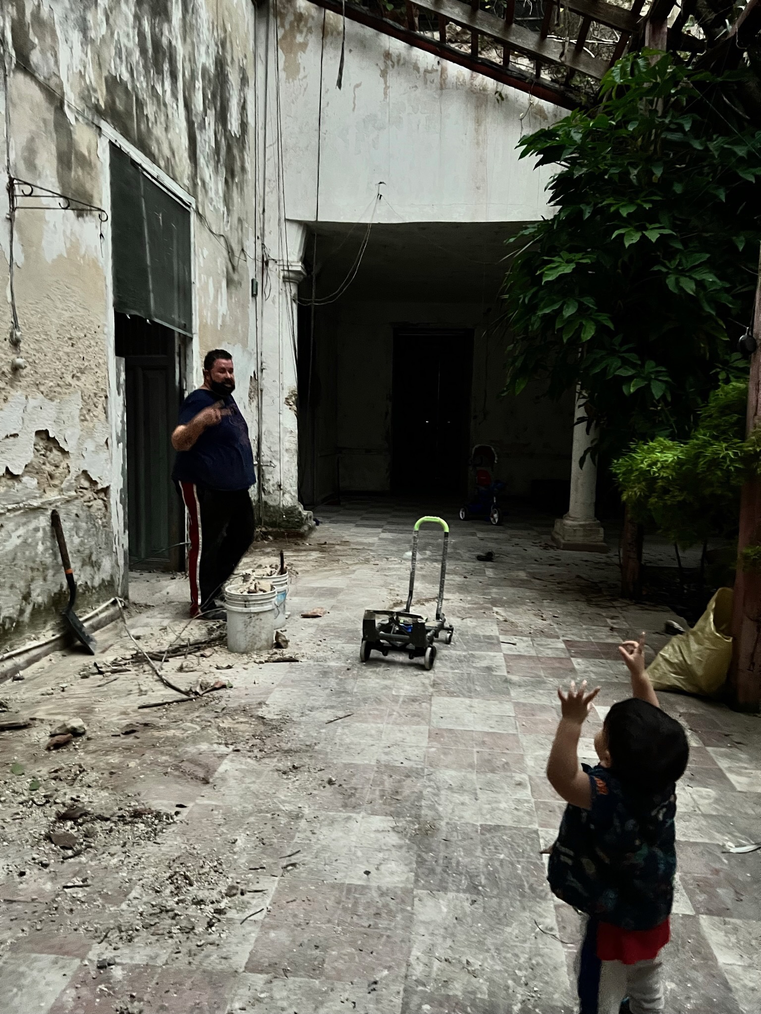 Durante la restauración